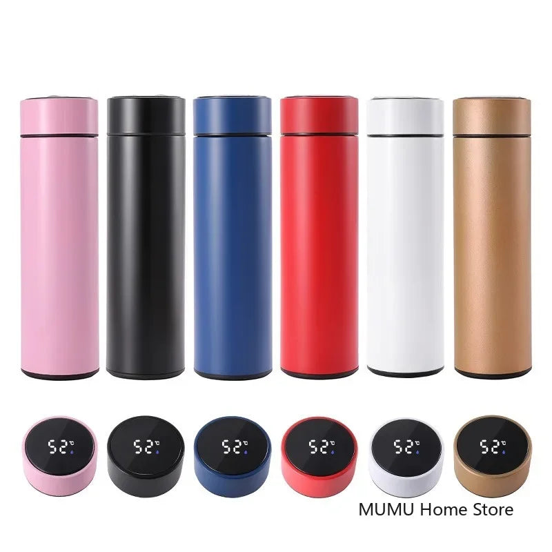 500ml Smart Temperature Display Cold Water Bottle