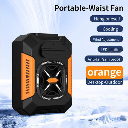 Portable Waist Clip Fan with Power Bank (5000mAh)